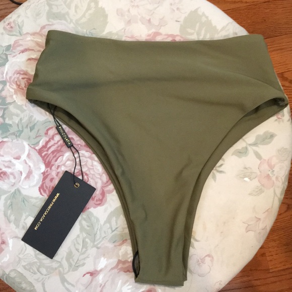 PINK COLADA XS HIGH RISE BIKINI BOTTOM/NEW W/ TAGS - Picture 2 of 3